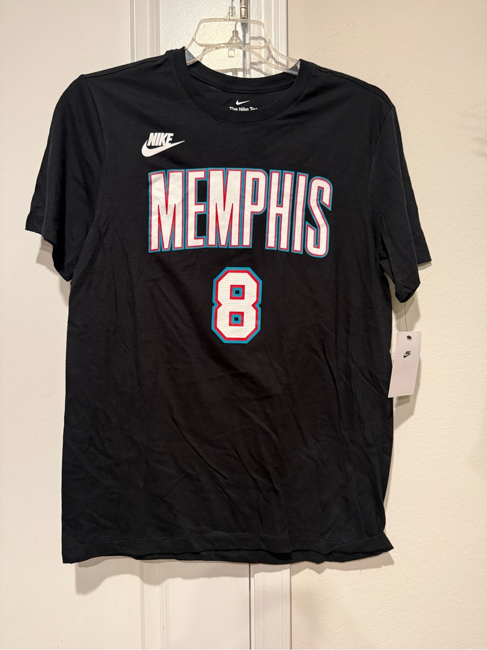 New Nike Memphis Black Graphic Tee - Number 8 size Medium